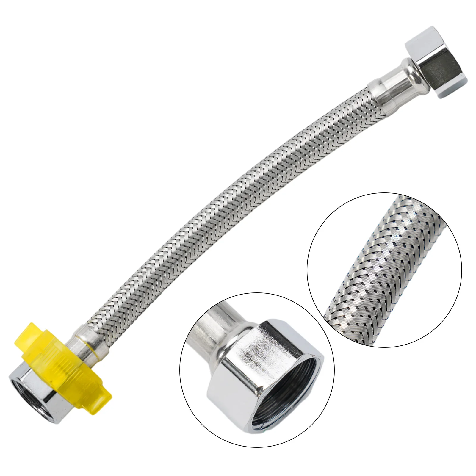 Water Inlet Hose Stainless Steel Alloy Wire Braided Pipe Water Heater Metal Hose High Pressure Water Supply Hose Heater Water P
Water Inlet Hose Stainless Steel Alloy Wire Braided Pipe Water Heater Metal Hose High Pressure Water Supply Hose Heater Water P