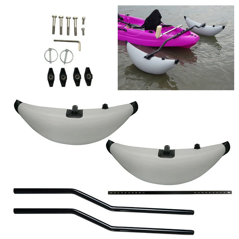 102cm Float Kayak PVC Inflatable Outrigger Float with Sidekick Arms Rod Kayak Boat Fishing Standing Float Stabilizer System Kit
102cm Float Kayak PVC Inflatable Outrigger Float with Sidekick Arms Rod Kayak Boat Fishing Standing Float Stabilizer System Kit