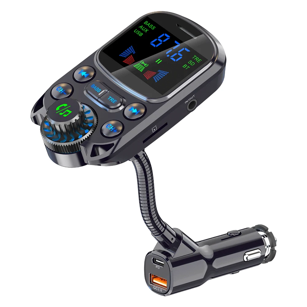 Совершенно новый FM-передатчик, электронный аксессуар, 87,5-108 МГц, Bluetooth Совместимый Беспроводной автомобильный адаптер 5,3 с цветным
Совершенно новый FM-передатчик, электронный аксессуар, 87,5-108 МГц, Bluetooth Совместимый Беспроводной автомобильный адаптер 5,3 с цветным