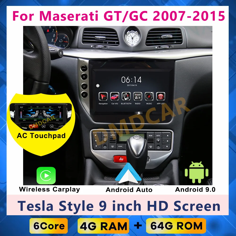 Tesla styleTesla style Android 10 radio 4G GPS Multimedia Video Player Carplay For Maserati GT GC GranTurismo 2007-2017
Tesla styleTesla style Android 10 radio 4G GPS Multimedia Video Player Carplay For Maserati GT GC GranTurismo 2007-2017