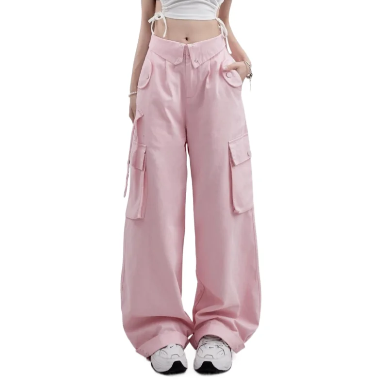 2023 Retro gray overalls wide leg cargo women pants women's trousers sexy low waist loose vintage streetwear joggers sweatpants
2023 Retro gray overalls wide leg cargo women pants women's trousers sexy low waist loose vintage streetwear joggers sweatpants