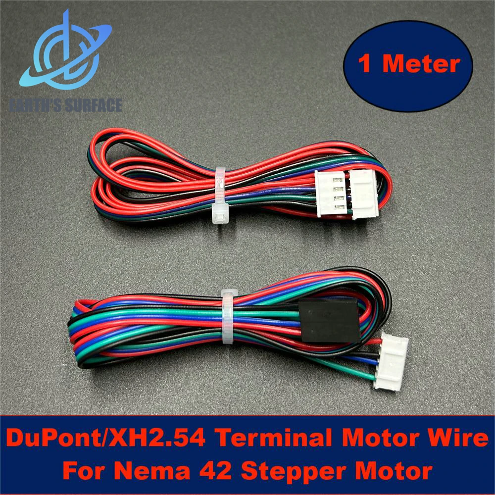 

DB-3D Printer Parts 1M two-phase XH2.54/DuPont 4pin to 6pin Terminal Motor Connector Cable for Nema 42 Stepper Motor ﻿