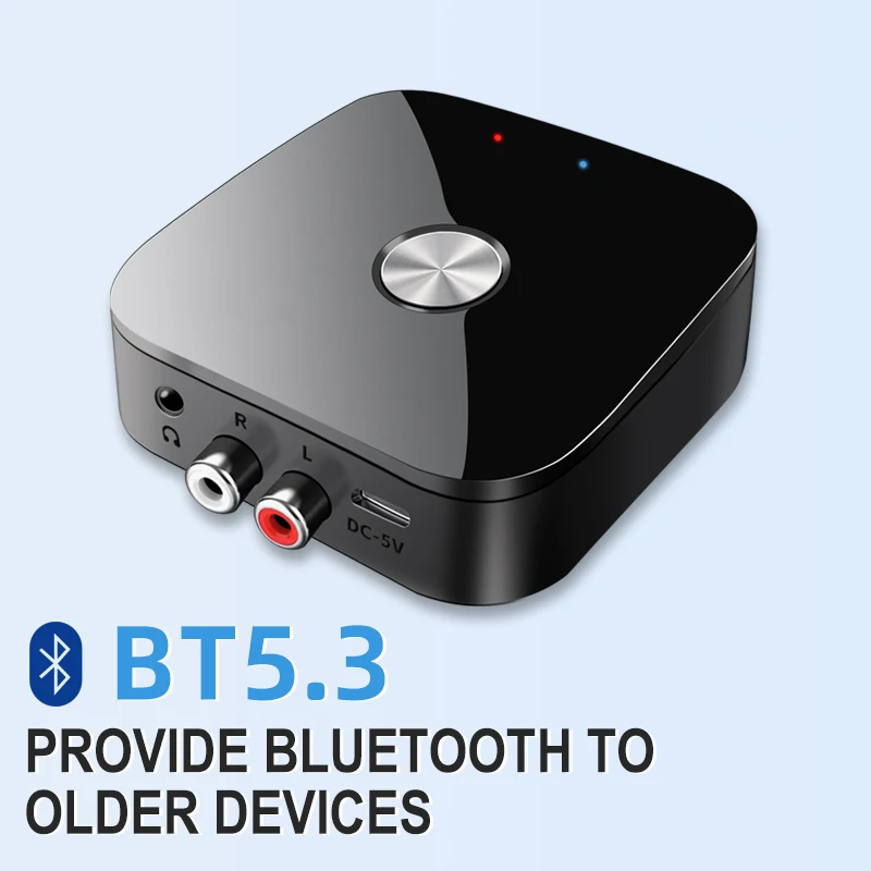 

Беспроводной Bluetooth-совместимый RCA приемник 5,1 aptX HD 3,5 мм разъем Aux адаптер Музыка для ТВ 2RCA BT5.0 аудио приемник для динамика