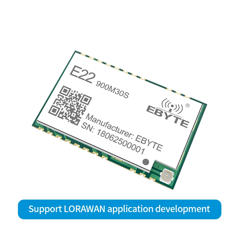 E22-900M30S 868 МГц 915 МГц LoRa модуль sx1262 30 дБм 1 Вт высокомощный беспроводной радиочастотный передатчик приемник LoRaWAN SPI модуль 12 км
E22-900M30S 868 МГц 915 МГц LoRa модуль sx1262 30 дБм 1 Вт высокомощный беспроводной радиочастотный передатчик приемник LoRaWAN SPI модуль 12 км