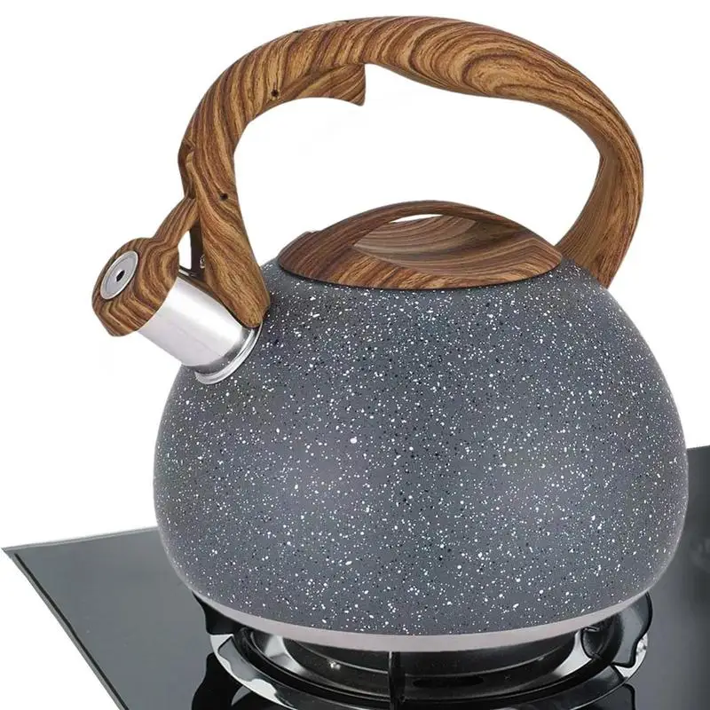 Чайник чайный из нержавеющей стали со свистком, 3 л 
Чайник чайный из нержавеющей стали со свистком, 3 л