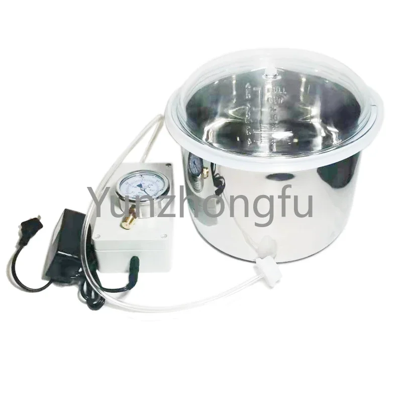 Stainless Steel Vacuum Tank Electric Vacuum Sealed Tank with Transparent Glass Cover Epoxy AB Glue Bubble Removing Barrel
Stainless Steel Vacuum Tank Electric Vacuum Sealed Tank with Transparent Glass Cover Epoxy AB Glue Bubble Removing Barrel
