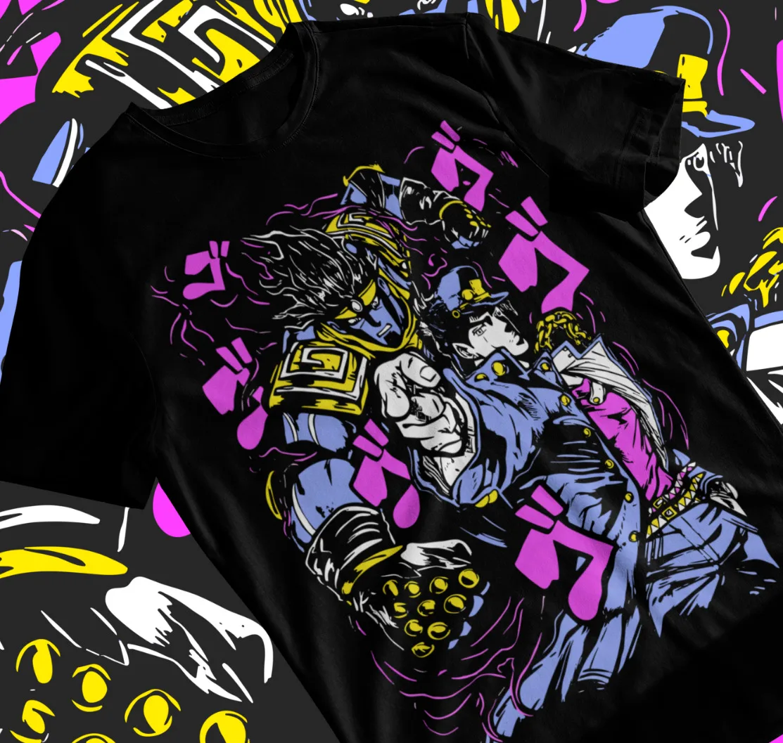 Jotaro Kujo-JoJo's Bizarre T-shirt JoJo's Bizarre Adventure Anime Shirt Soft Tee
Jotaro Kujo-JoJo's Bizarre T-shirt JoJo's Bizarre Adventure Anime Shirt Soft Tee