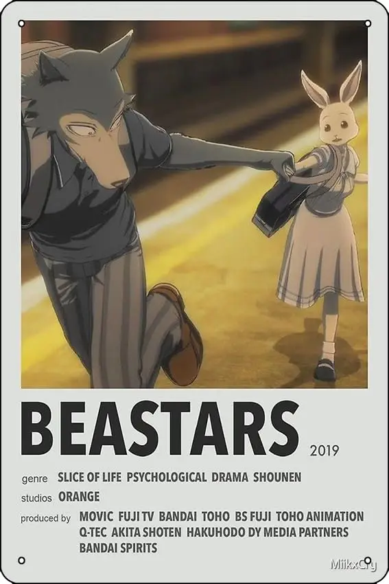 Постер Beastars, забавный металлический жестяной знак для дома, кухни, бара, комнаты, гаража, Декор 
Постер Beastars, забавный металлический жестяной знак для дома, кухни, бара, комнаты, гаража, Декор