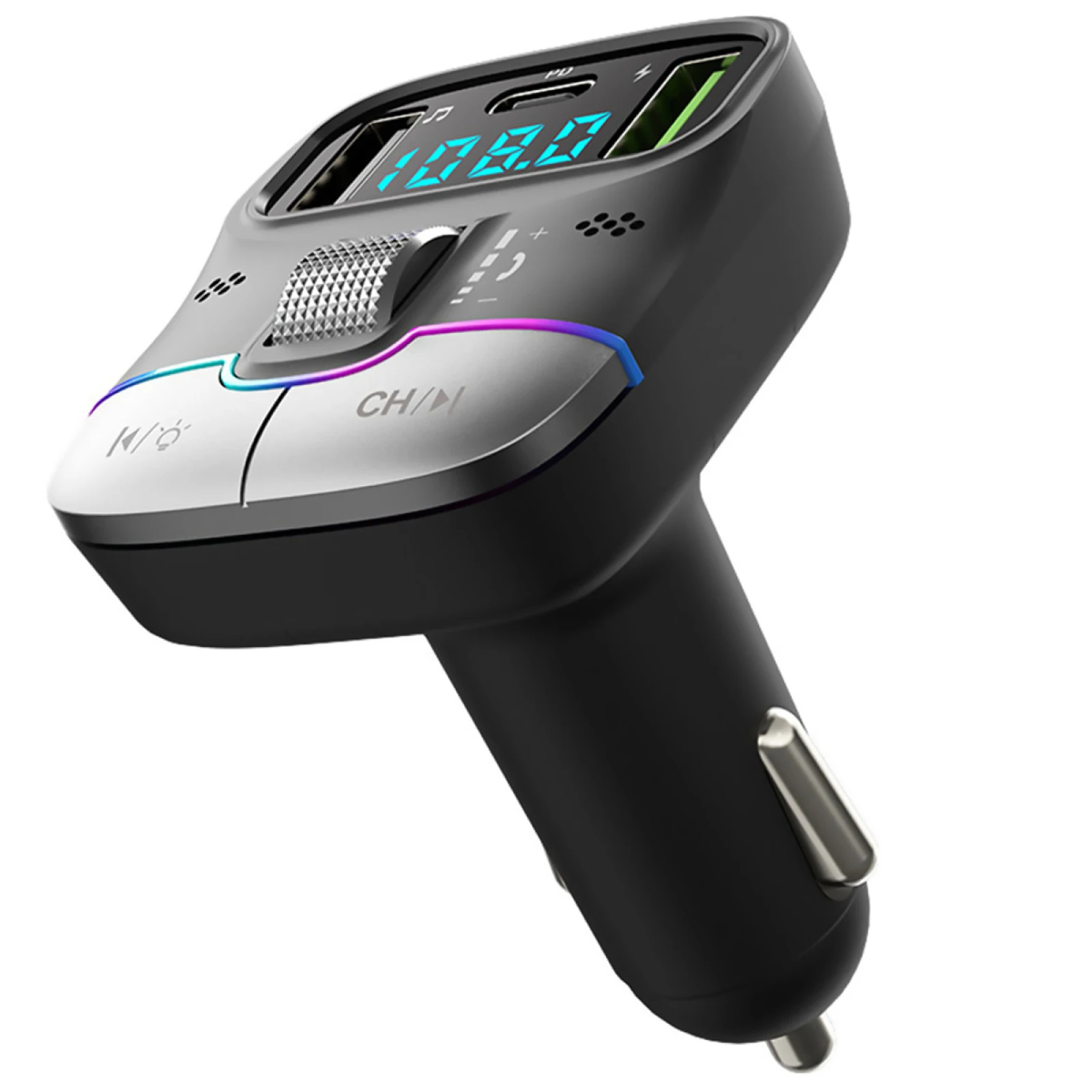 Bluetooth 5.3 FM Transmitter Handsfree Car Radio Modulator MP3 Player With Dual USB PD Fast Charge Adapter For Auto Accessories
Bluetooth 5.3 FM Transmitter Handsfree Car Radio Modulator MP3 Player With Dual USB PD Fast Charge Adapter For Auto Accessories