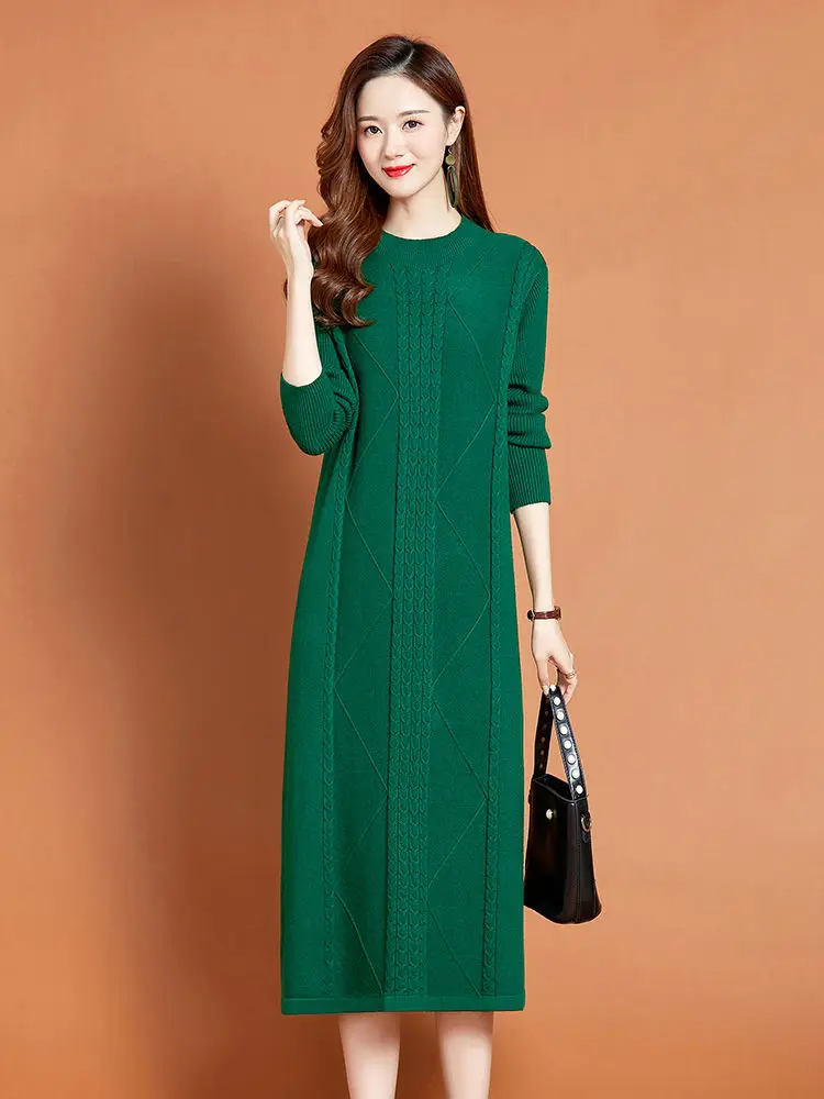 2024 Autumn Winter New Casual Loose Pleated Women's Knitting Dresses Female Straight O-Neck Long Sleeve Women Long Dress LU468
2024 Autumn Winter New Casual Loose Pleated Women's Knitting Dresses Female Straight O-Neck Long Sleeve Women Long Dress LU468