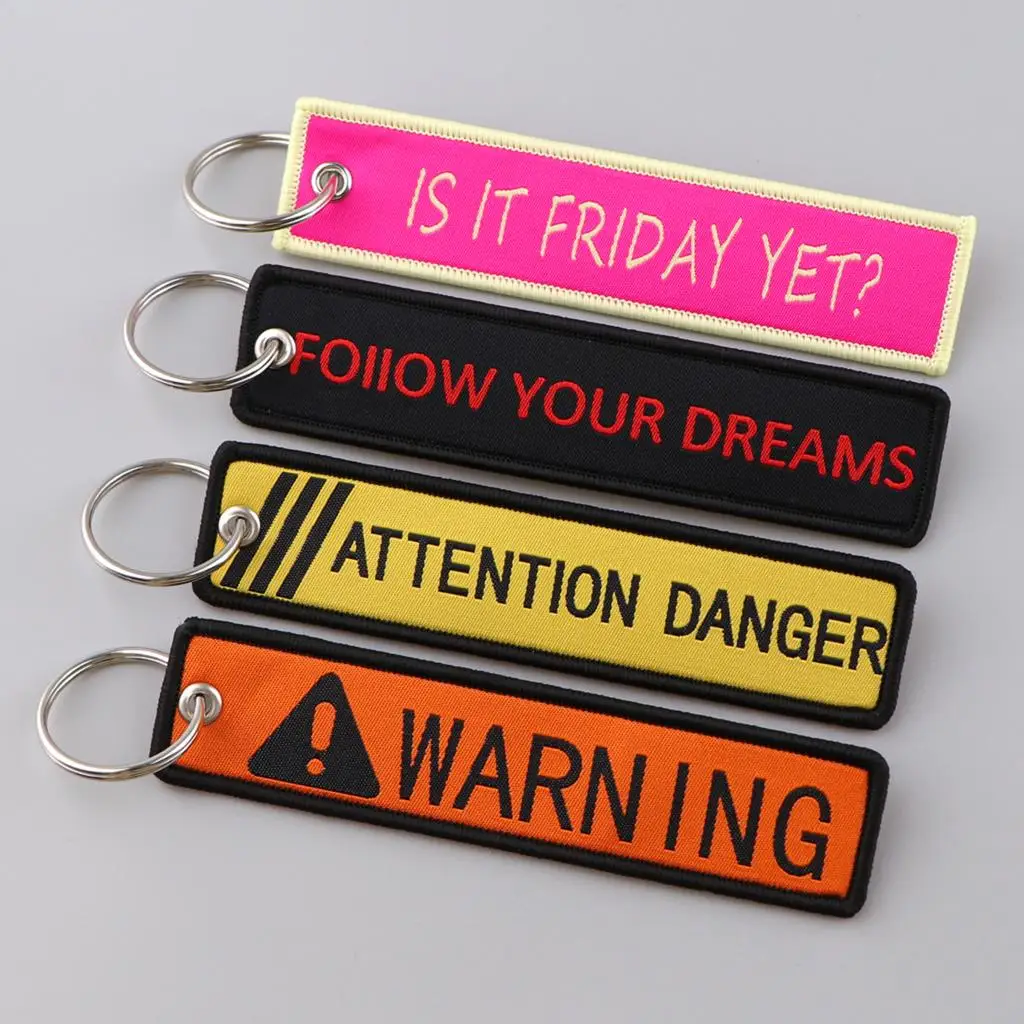 Warning Embroidered Key Tags Keychain for Car Motorcycles Japanese Anime Keyring Men Women Holder Fashion Jewelry Accessories 
Warning Embroidered Key Tags Keychain for Car Motorcycles Japanese Anime Keyring Men Women Holder Fashion Jewelry Accessories