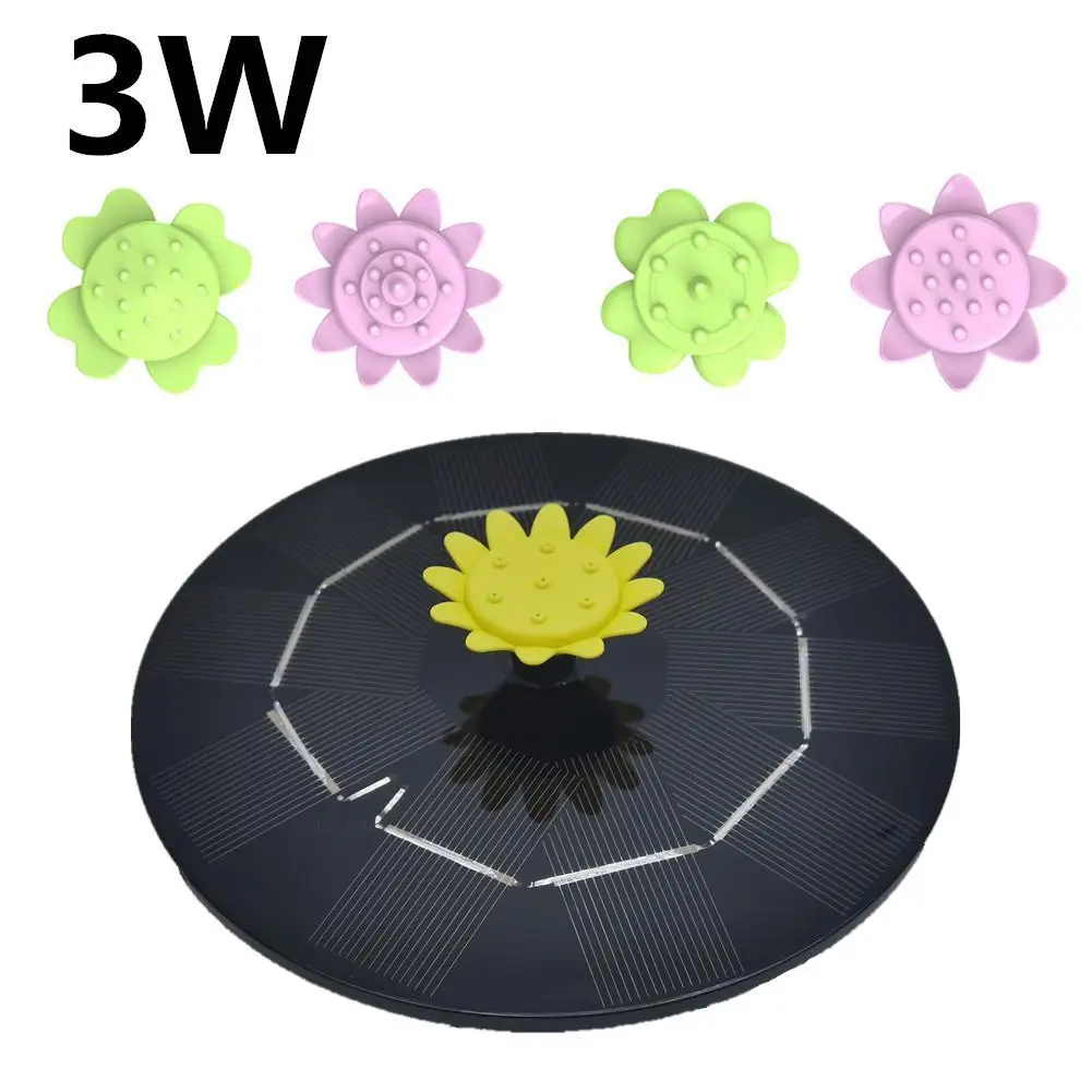 3w Solar Fountain with 9 Flower Shape Nozzles High Power Floating Pool Fountain For Bird BathPond Pool Fish Tank Garden
3w Solar Fountain with 9 Flower Shape Nozzles High Power Floating Pool Fountain For Bird BathPond Pool Fish Tank Garden