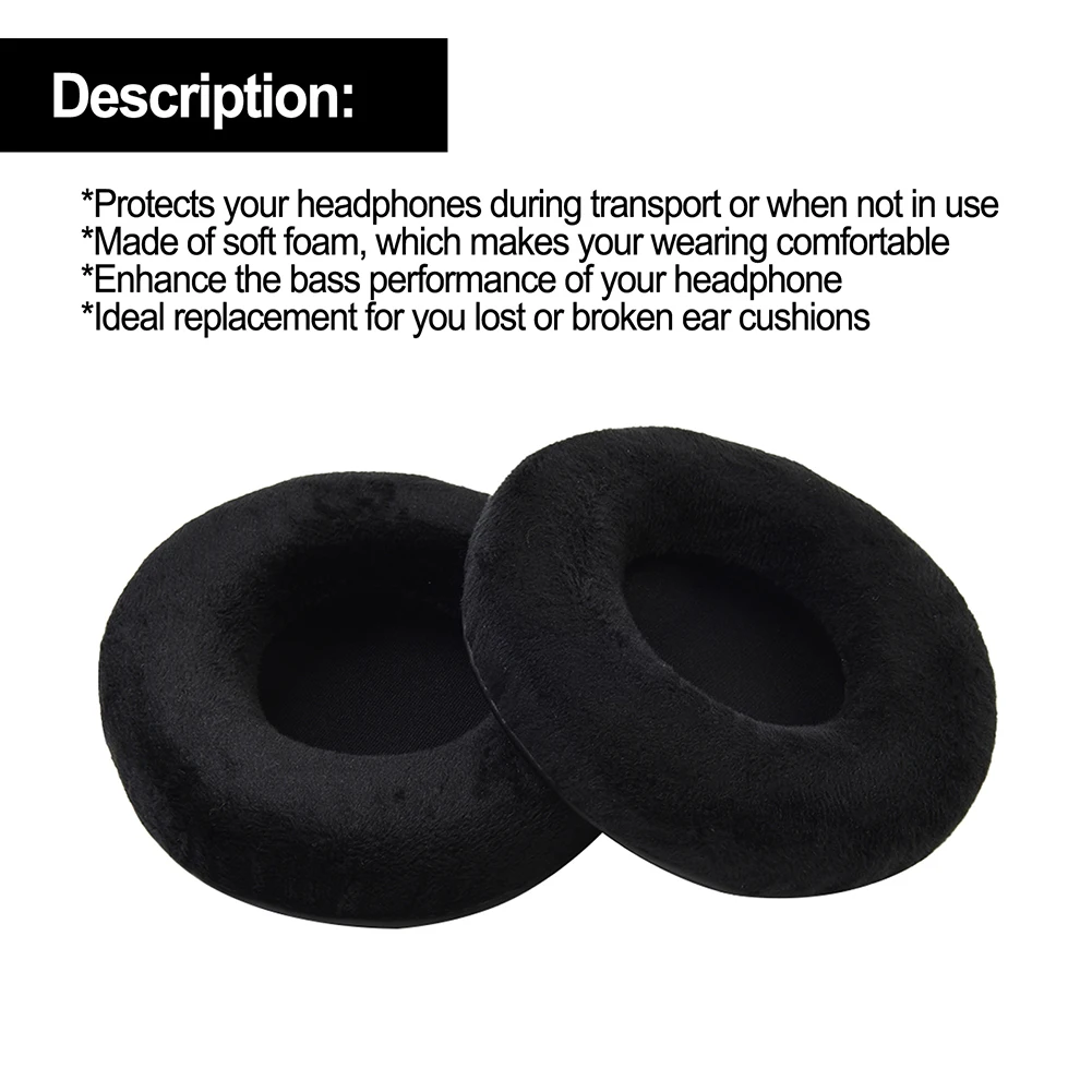 Headsets Earpads Cushion For K240 K270 K271 Headphone Parts Replacement Velour Foam 1 Pair Accessory Black
Headsets Earpads Cushion For K240 K270 K271 Headphone Parts Replacement Velour Foam 1 Pair Accessory Black