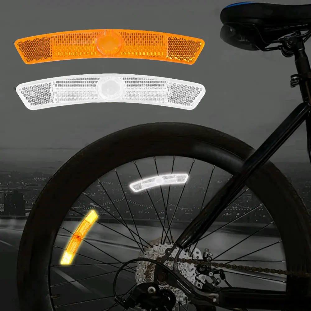 

2Pcs Universal Bicycle Spoke Reflector Safety Warning Light Car Safety Wheel Rim Reflective Light Mount Vintage Clip Tube