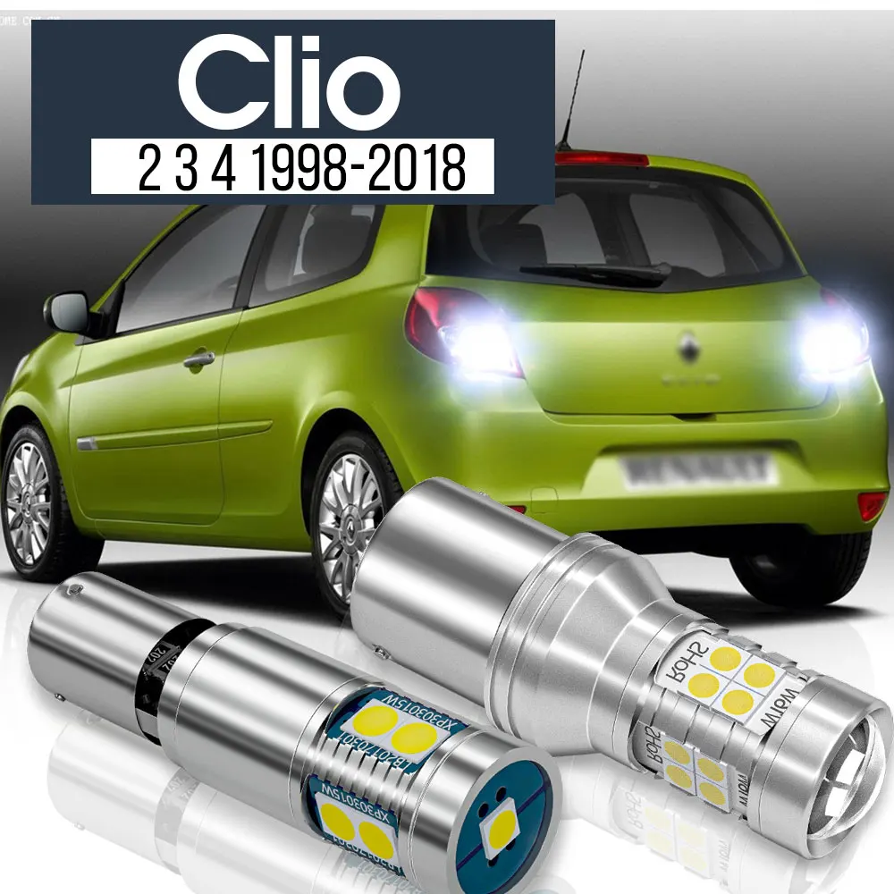 2pcs LED Backup Light Reverse Lamp Blub Canbus Accessories For Renault Clio 2 3 4 1998-2018 2011 2012 2013 2014 2015 2016 2017
2pcs LED Backup Light Reverse Lamp Blub Canbus Accessories For Renault Clio 2 3 4 1998-2018 2011 2012 2013 2014 2015 2016 2017