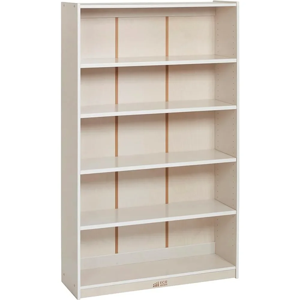 

Classic Bookcase Shelf Adjustable Shelves 60in Bookshelf White Wash Freight Free Living Room Furniture Home