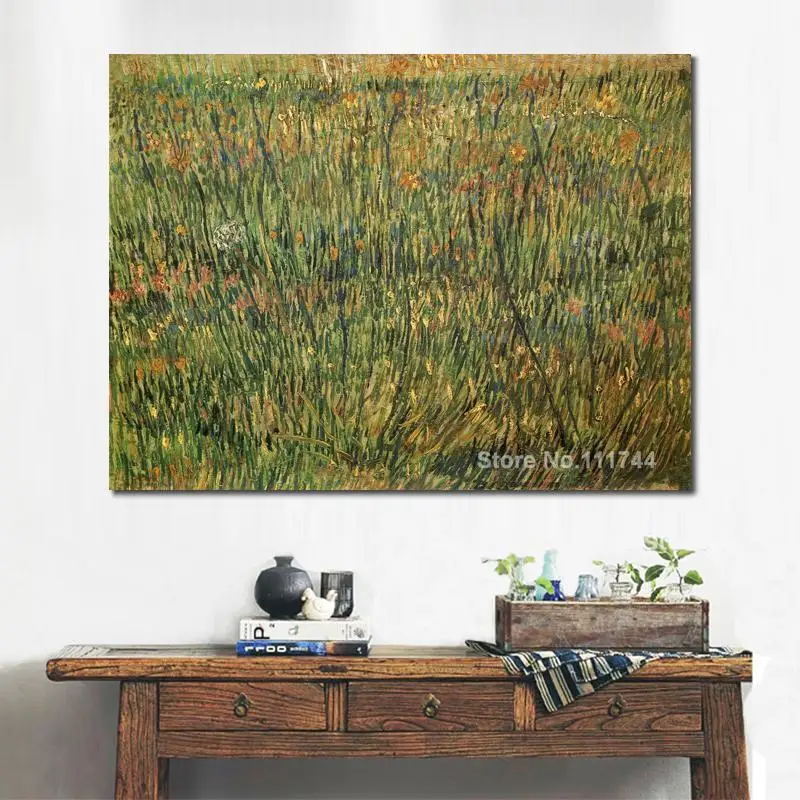 

Pasture in Bloom Vincent Van Gogh Famous Paintings Oil Canvas Reproduction High Quality Hand Painted