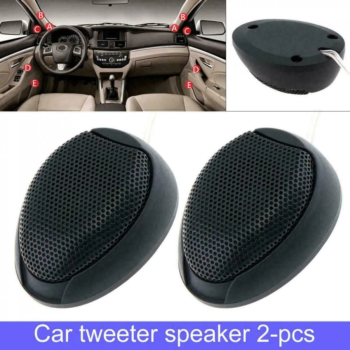 2X Universal 1000W Car Speaker Audio 4Ω Super Power Loud Dome Tweeter Speakers High Efficiency Dome Tweeter High Sensitivity
2X Universal 1000W Car Speaker Audio 4Ω Super Power Loud Dome Tweeter Speakers High Efficiency Dome Tweeter High Sensitivity