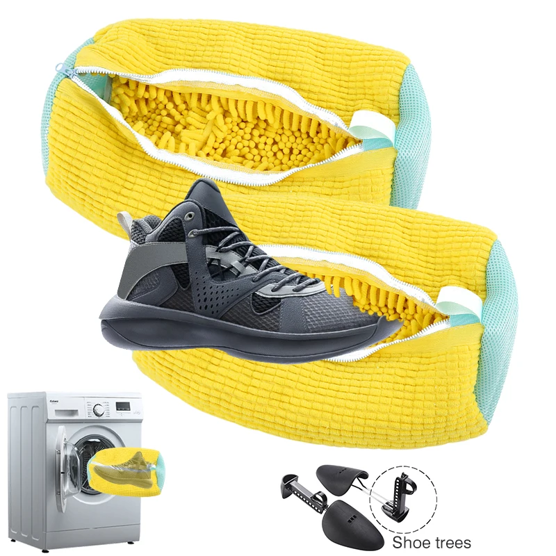 

Shoes Laundry Bag Convenient Tear-resistant Shoe Wash Bag Washing Machine Reusable Durable Zipper Sneaker Tennis Shoe Clean Kit