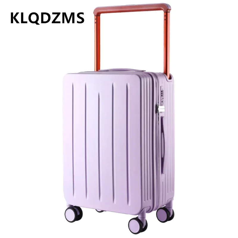 

KLQDZMS 20"22"24"26" Inch Suitcase Men and Women Universal PC Boarding Box Student Large Capacity Trolley Case Cabin Luggage