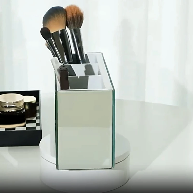 Makeup Brush Holder Organizer Jewelry Boxes Women Bling Crushed Diamond Glass Mirrored
Makeup Brush Holder Organizer Jewelry Boxes Women Bling Crushed Diamond Glass Mirrored