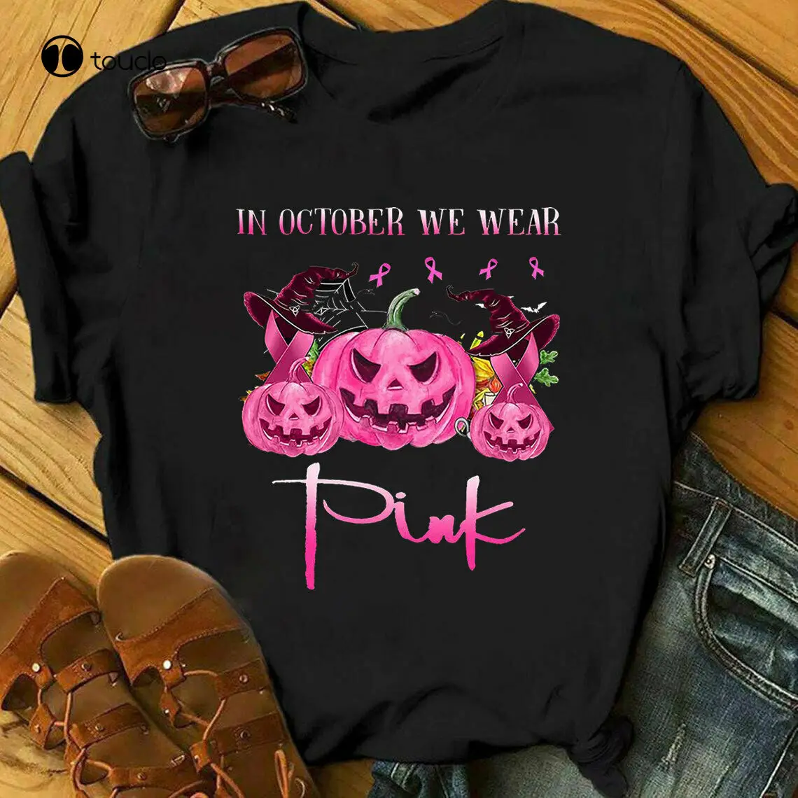 In October We Wear Pink Breast Cancer Awareness Pumpkin Lover Funny Gift T-Shirt tshirt for men 
In October We Wear Pink Breast Cancer Awareness Pumpkin Lover Funny Gift T-Shirt tshirt for men
