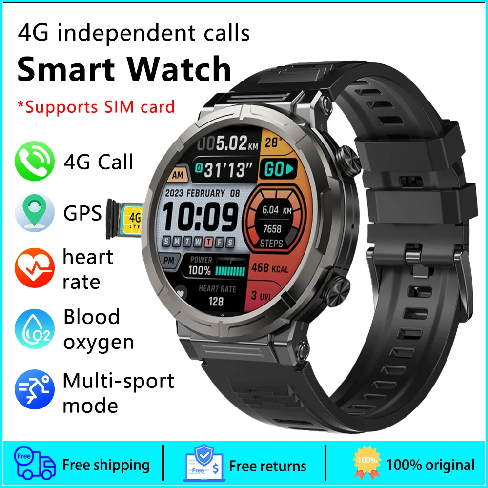 

Умные часы Relojes Inteligentes 4G LTE для мужчин, GPS, поддержка SIM-карты, разговор, фотография сердечного ритма, мониторинг здоровья, умные часы для Android IOS