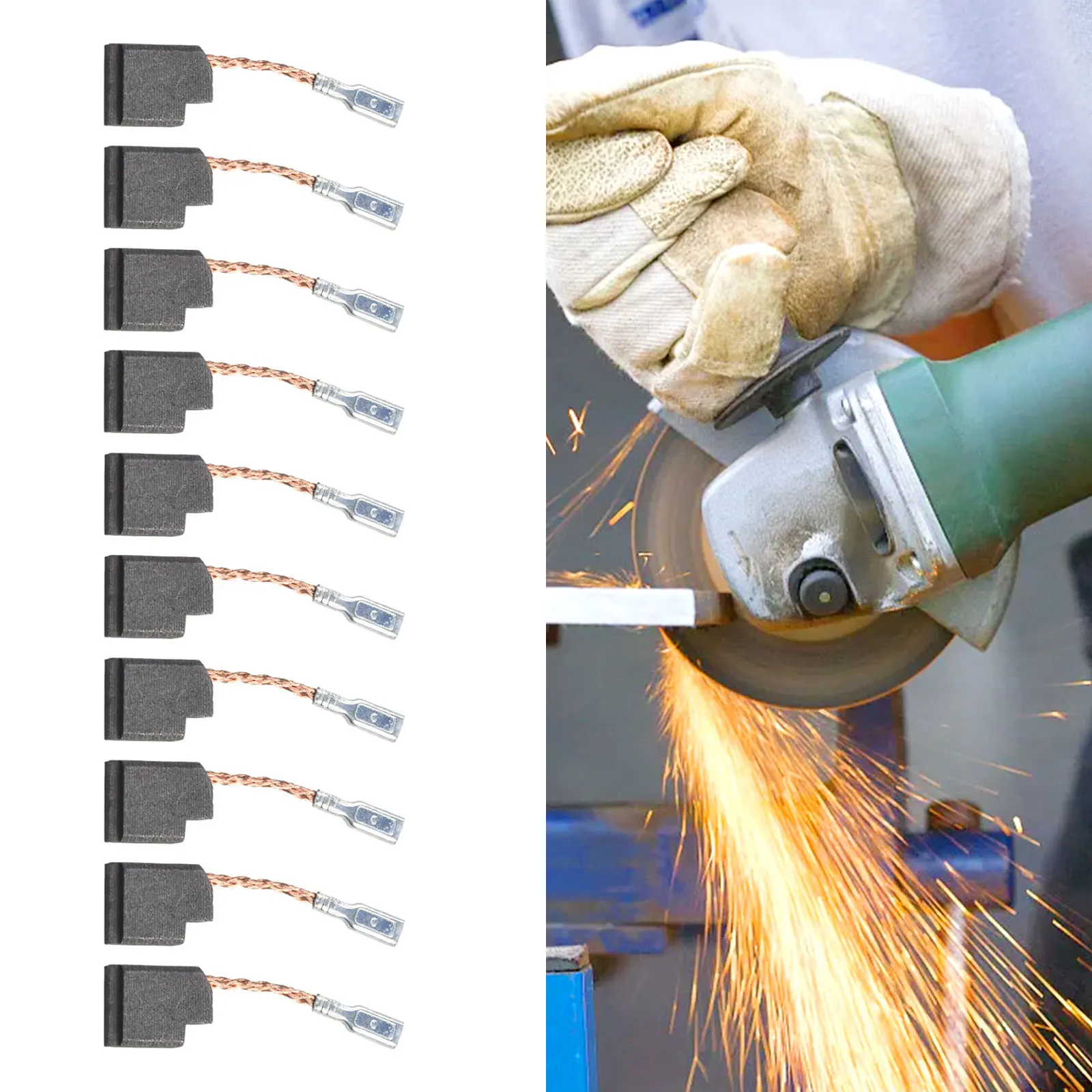 10pcs Carbon Brushes For Replacement D28110 D28112 D28402 DWE46151 Grinder High Quality Carbon Brushes Durable And Hot Sale
10pcs Carbon Brushes For Replacement D28110 D28112 D28402 DWE46151 Grinder High Quality Carbon Brushes Durable And Hot Sale