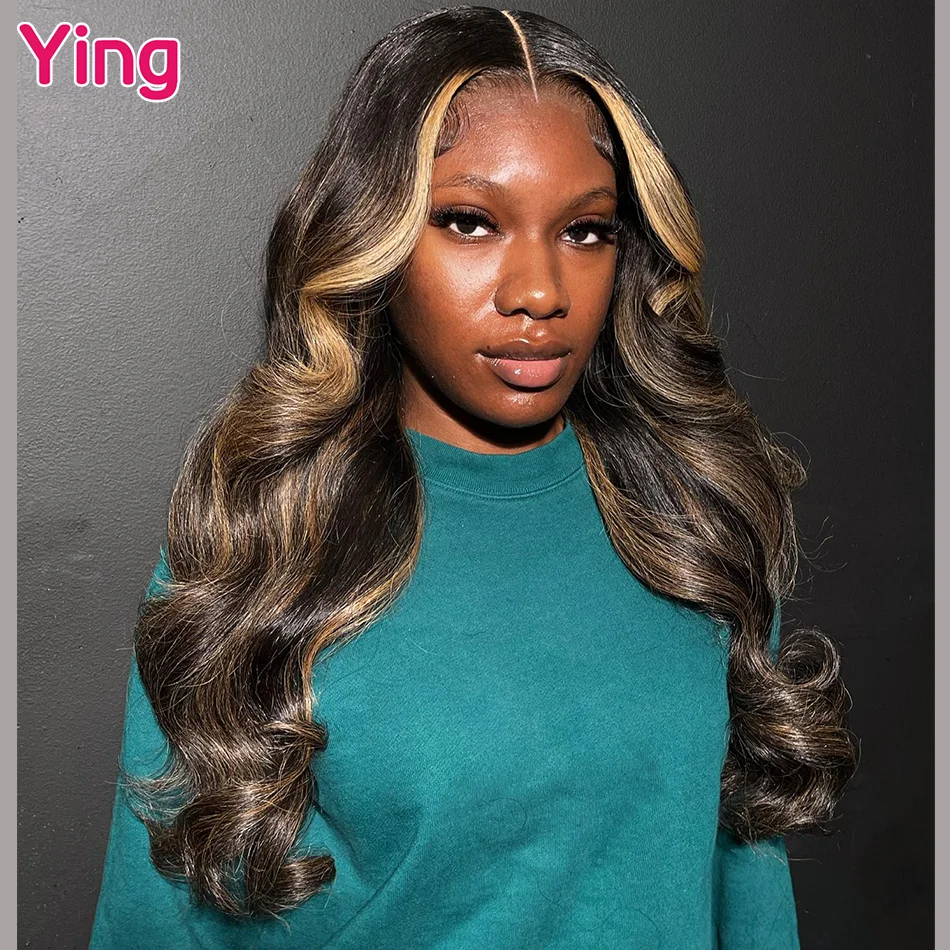 

Ying 12A Highlight Honey Blonde #27 200% Body Wave 13x4 Glueless Wigs Human Hair 13x6 Lace Front Wig PrePlucked With Baby Hair