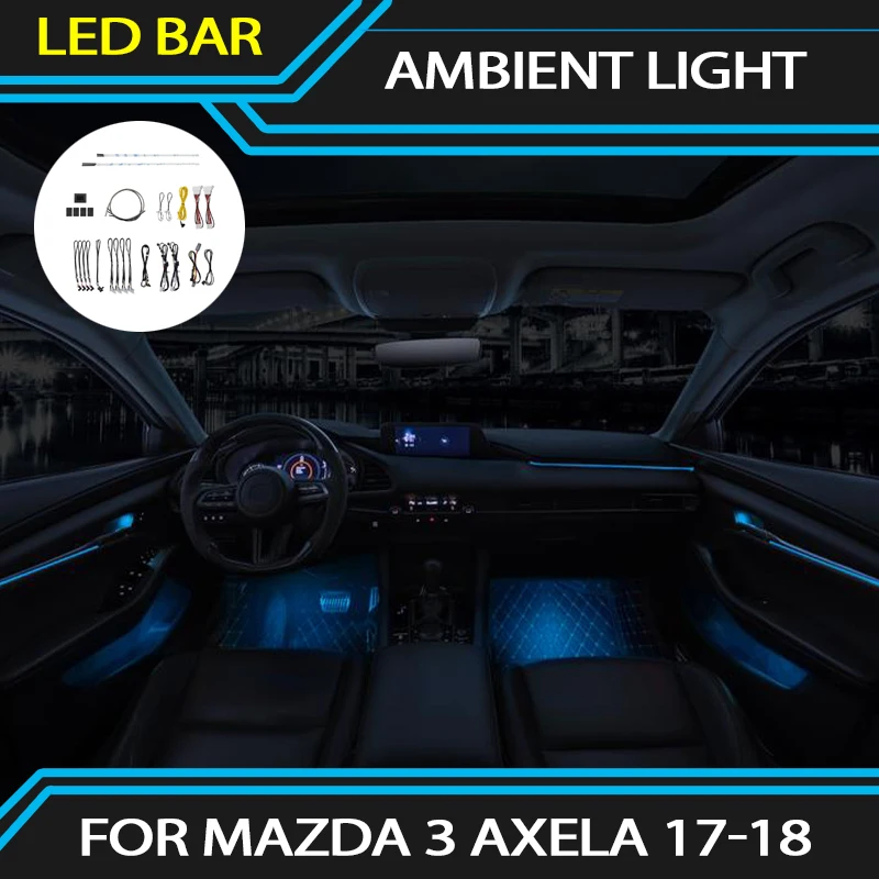 Button Control Decorative illuminated Atmosphere Lamp LED Strip 64 Colors LED Ambient Light For Mazda 3 Axela 2017-2018
Button Control Decorative illuminated Atmosphere Lamp LED Strip 64 Colors LED Ambient Light For Mazda 3 Axela 2017-2018
