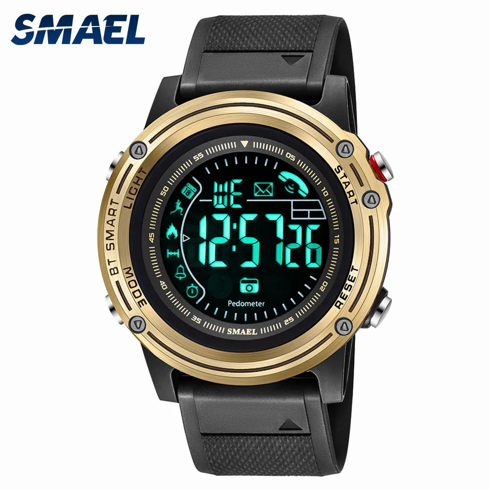 

Digital Men Watch SMAEL Sport Watches LED Male Clocks Waterproof Men's Relojes Black Wristwatches Casual Electronics Watch