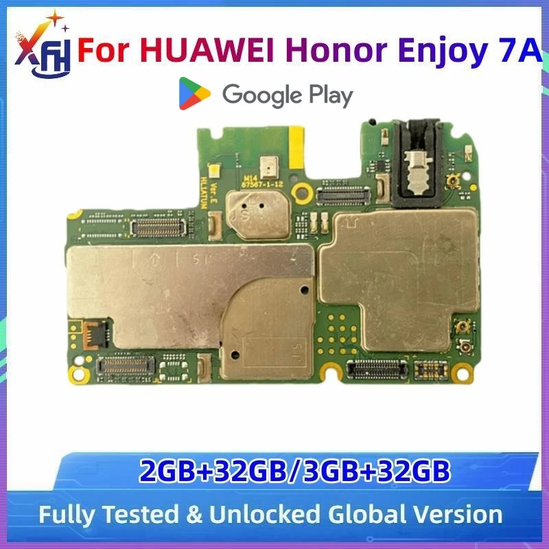 

Mainboard For Huawei Honor Enjoy 7A Original Unlocked Motherboard Fully Tested Global Version