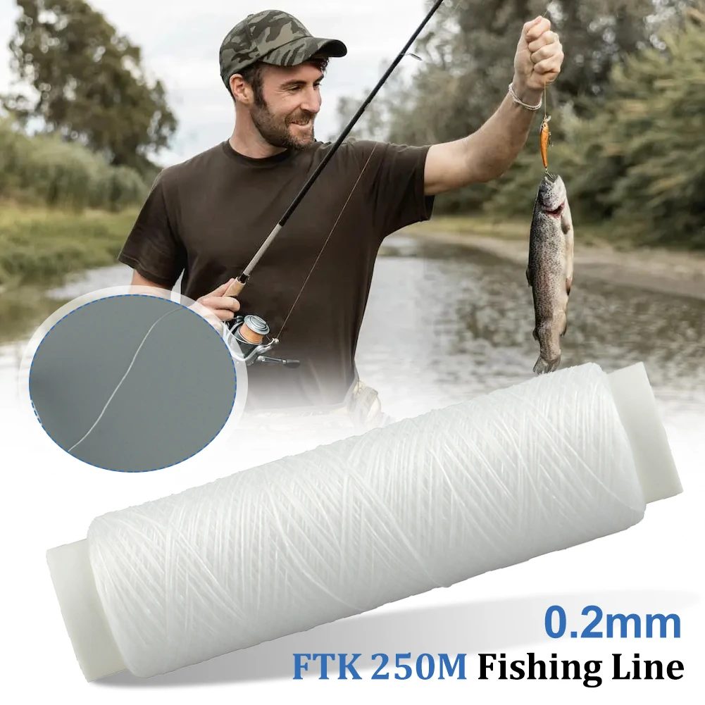 FTK 0.2mm 250m Elastic Nylon Bait Fishing Line Thread Sea Fishing Tying Material Per Spool Stretchy Invisible Sea Fishing Line
FTK 0.2mm 250m Elastic Nylon Bait Fishing Line Thread Sea Fishing Tying Material Per Spool Stretchy Invisible Sea Fishing Line