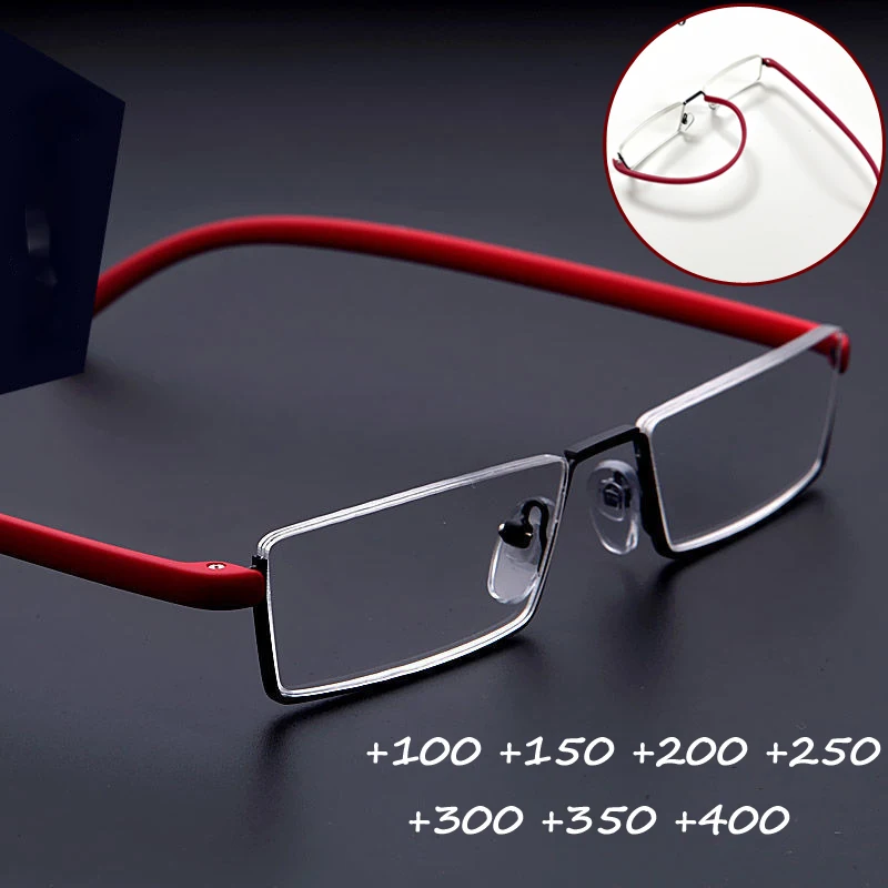 Business Reading Glasses Vintage Simple Office Presbyopia Eyeglasses Anti Blue Light Half Frame Eyewear Diopter +1.0 To +4.0
Business Reading Glasses Vintage Simple Office Presbyopia Eyeglasses Anti Blue Light Half Frame Eyewear Diopter +1.0 To +4.0