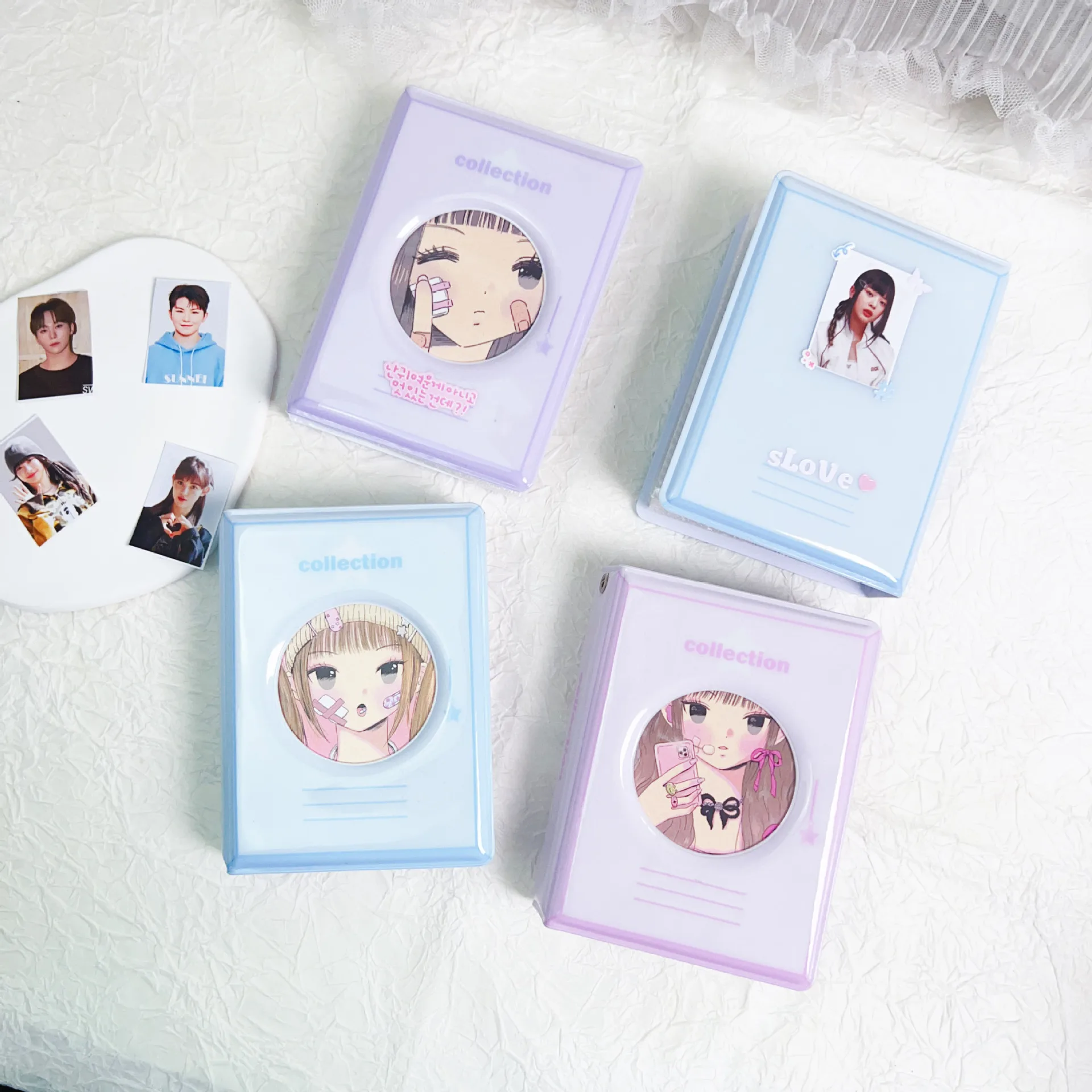 Mini Cute Guka 3 inch 40 Pocket Album Kpop Binder Album Star Love Bean Card Book Photo Album Star Photo Card Storage Scrapbook
Mini Cute Guka 3 inch 40 Pocket Album Kpop Binder Album Star Love Bean Card Book Photo Album Star Photo Card Storage Scrapbook