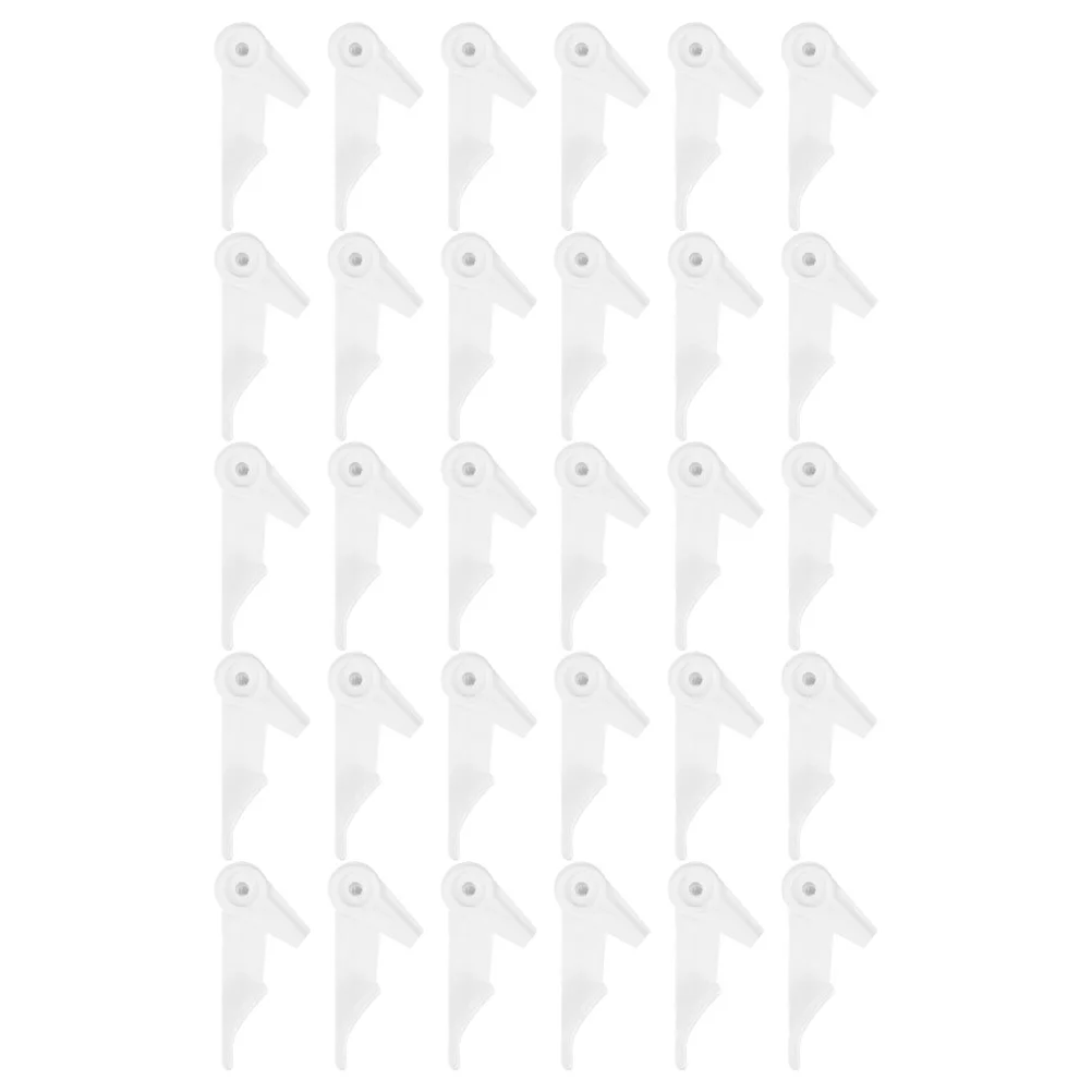 

30 Pcs Shade Buckle Lamp Shades Plastic Fixing Fixed Buckles for Ceiling Clamp Light Lampshade Clasp Clips