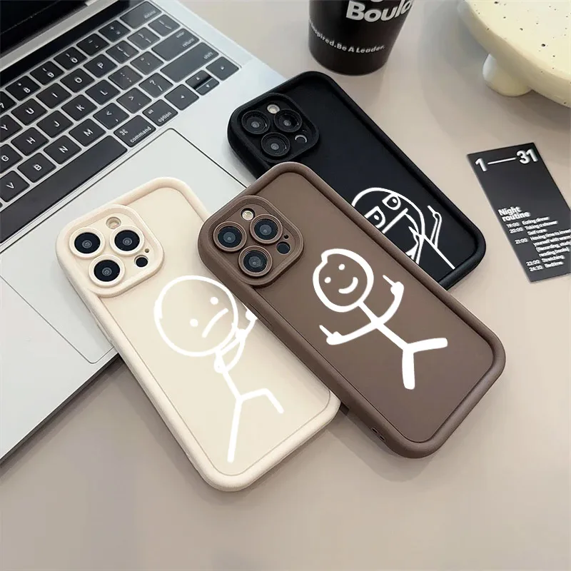 Funny Middle Finger Cute Man Matchman Soft TPU Case For iPhone 16 15 11 13 14 12 Pro Max 15 Plus Mini 16Pro Silicone Phone Cover Funny Middle Finger Cute Man Matchman Soft TPU Case For iPhone 16 15 11 13 14 12 Pro Max 15 Plus Mini 16Pro Silicone Phone Cover