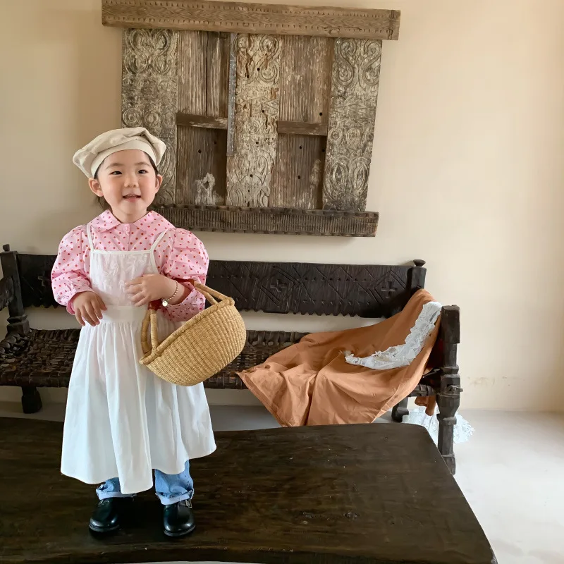 2024 Spring Autumn Korean Kids Girls 2PCS Clothes Set Cotton Dot Long Sleeve Shirts Slip Dress Suit Toddler Girl Outfits
2024 Spring Autumn Korean Kids Girls 2PCS Clothes Set Cotton Dot Long Sleeve Shirts Slip Dress Suit Toddler Girl Outfits