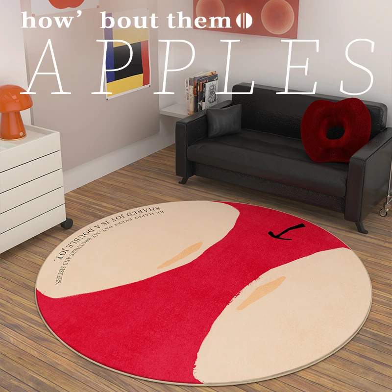 Carpets for Living Room Bedroom Home Decor Winter Warmth Round Red Apple Abstract Art Lovely Girly-heart IG Soft Polyester Rugs
Carpets for Living Room Bedroom Home Decor Winter Warmth Round Red Apple Abstract Art Lovely Girly-heart IG Soft Polyester Rugs