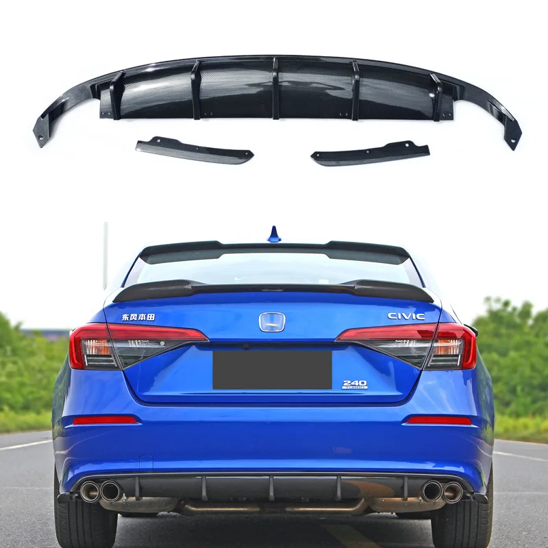 

For 2022 11th Generation Civic Modified MC Model Rear Lip Rear Spoiler Small Surround Decoration