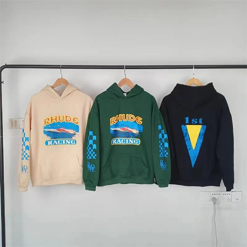 1st Yacht Racing Print RHUDE Hoodies Sweatshirts Men Women Best Quality Fleece Hooded Pullovers
1st Yacht Racing Print RHUDE Hoodies Sweatshirts Men Women Best Quality Fleece Hooded Pullovers