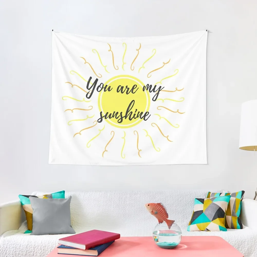 

You are my sunshine Tapestry Bedrooms Decorations Aesthetic Room Decor Art Mural Tapestry