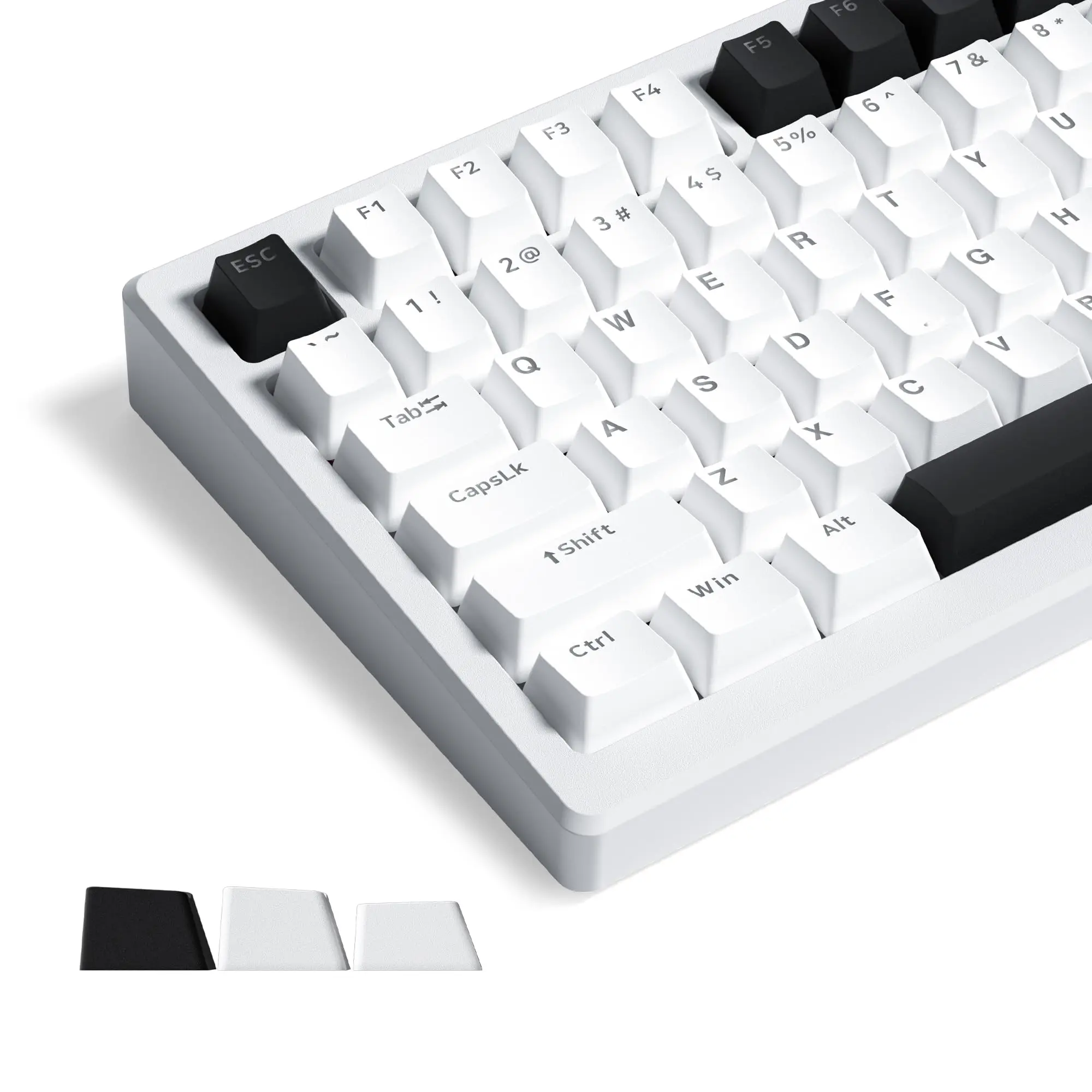 

166 клавиши лук/WOB Белый Черный PBT двойные колпачки для клавиш OEM профиль комплект колпачок для клавиш с подсветкой для MX переключателей Механическая игровая клавиатура