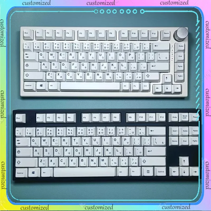 White Original Highly Sublimated Japanese/English Customized Keycaps Suitable for 61/68/75/980/104-key Mechanical Keyboards
White Original Highly Sublimated Japanese/English Customized Keycaps Suitable for 61/68/75/980/104-key Mechanical Keyboards