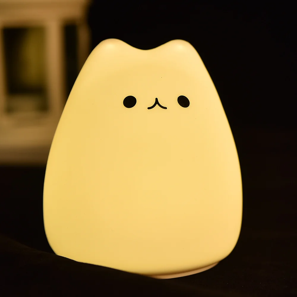 Cute Cat Lamp Cartoon Colorful Night Light New Colorful for Girls Bedroom Birthday Gifts for Kids Baby Silicone Light Touch LED
Cute Cat Lamp Cartoon Colorful Night Light New Colorful for Girls Bedroom Birthday Gifts for Kids Baby Silicone Light Touch LED