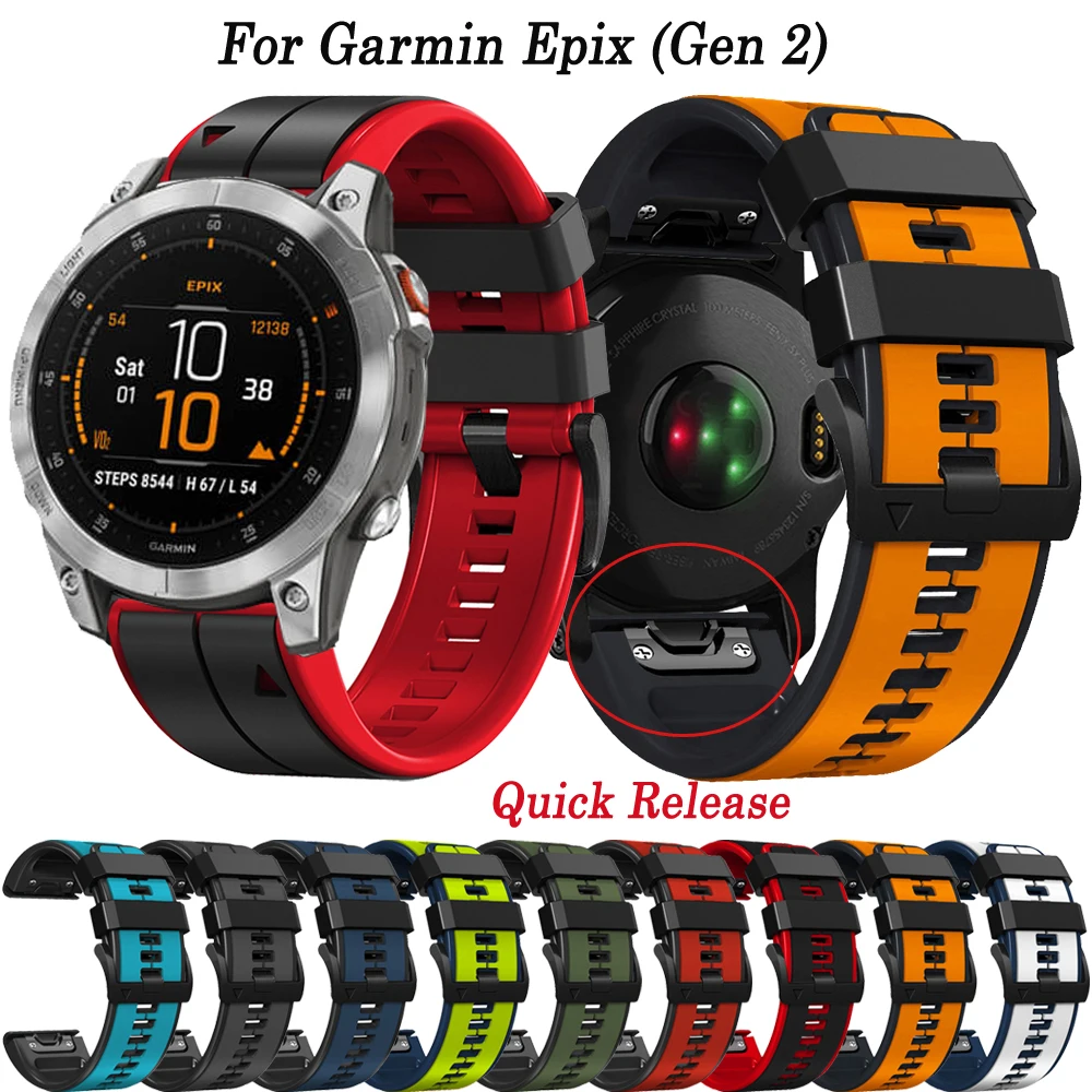 22mm 26mm Silicone Strap For Garmin Fenix 7 7X 6 6X Pro 5X 5 Plus/955/945 Quickfit Watch band Bracelet Epix Gen 2 Smartwatch
22mm 26mm Silicone Strap For Garmin Fenix 7 7X 6 6X Pro 5X 5 Plus/955/945 Quickfit Watch band Bracelet Epix Gen 2 Smartwatch