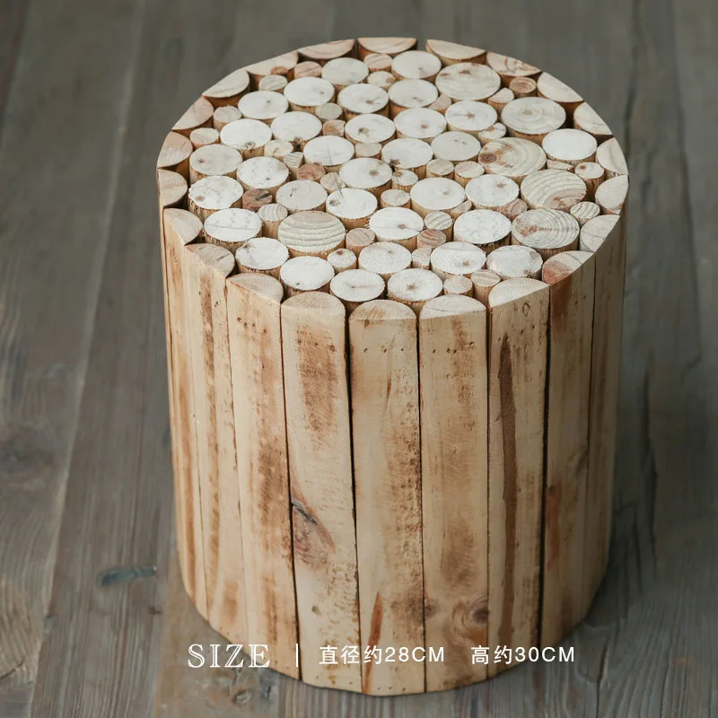 Splicing Solid Wood Small round Stool Internet-Popular Homestay Style Decoration Living Room Furniture Courtyard Small Stool
Splicing Solid Wood Small round Stool Internet-Popular Homestay Style Decoration Living Room Furniture Courtyard Small Stool