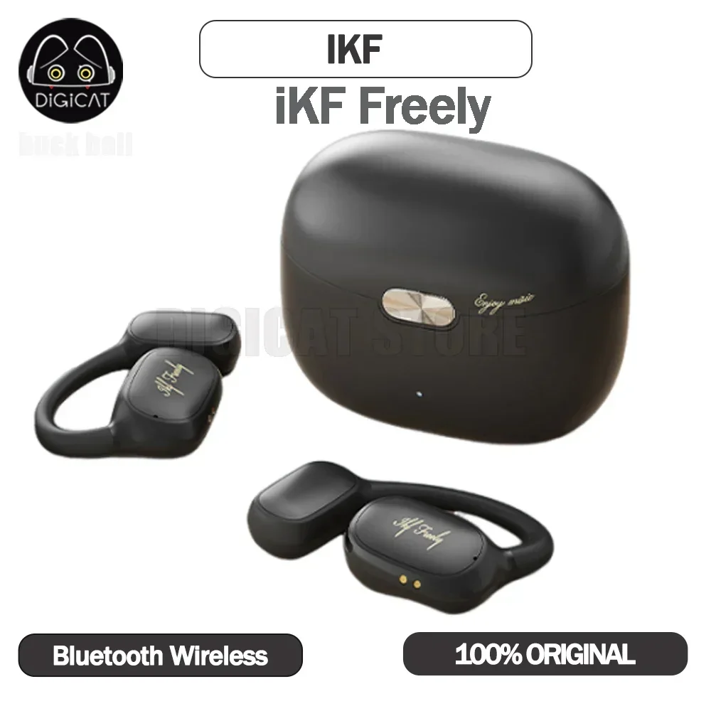 

Ikf Freely Earphone Open Ears Earbuds Enc Call Noise Reduction Wireless Bluetooth Earphones Long Endurance Headset Music Gifts