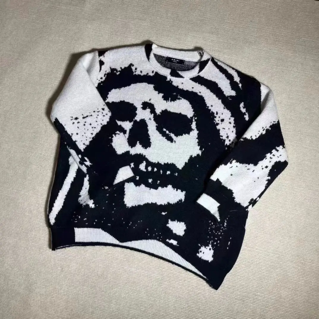American Y2k new heavyweight amiri loose skull sweater lazy sweater jacket casual high street sweater couple harajuku
American Y2k new heavyweight amiri loose skull sweater lazy sweater jacket casual high street sweater couple harajuku