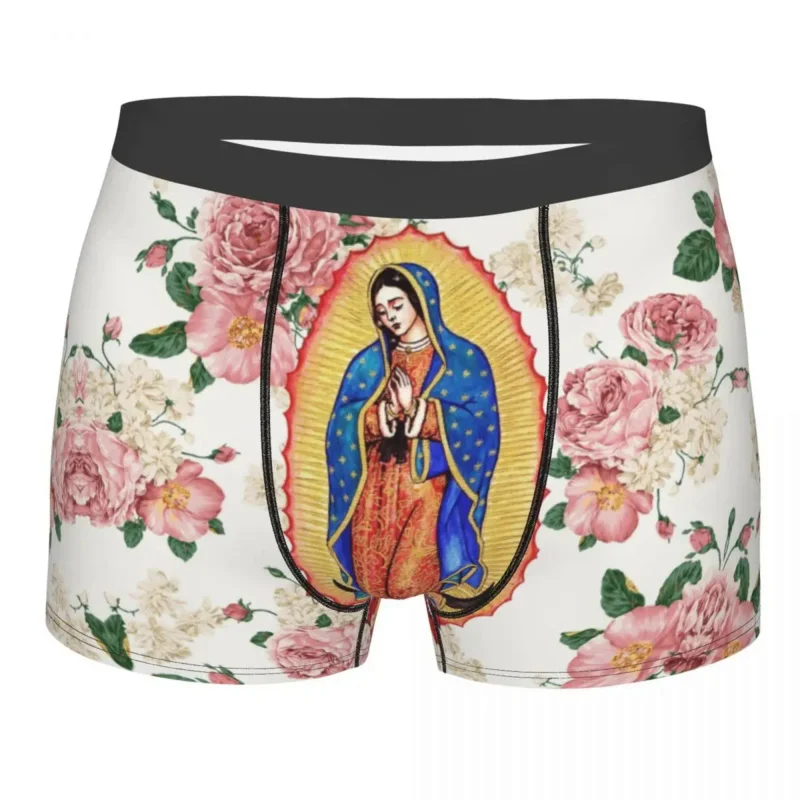 

Боксеры Дева Гуадалупе мужские эластичные, смешные шорты, мексиканская католическая Дева Мария, нижнее белье